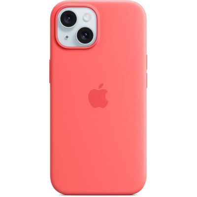 Apple iPhone 15 Silicone Case s MagSafe - Orange Sorbet