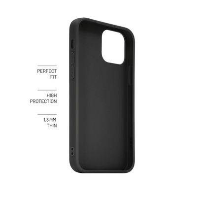 Zadní pogumovaný kryt FIXED Story pro Apple iPhone 15, černý