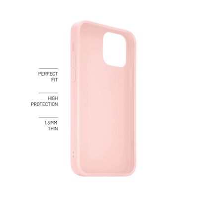 Zadní pogumovaný kryt FIXED Story pro Apple iPhone 15, růžový