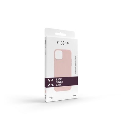 Zadní pogumovaný kryt FIXED Story pro Apple iPhone 15, růžový