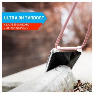 Prémiové ochranné tvrzené sklo FIXED Armor s aplikátorem pro Apple iPhone 15 Plus, černé
