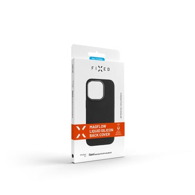Zadní kryt FIXED MagFlow s podporou MagSafe pro Apple iPhone 15 Plus, černý