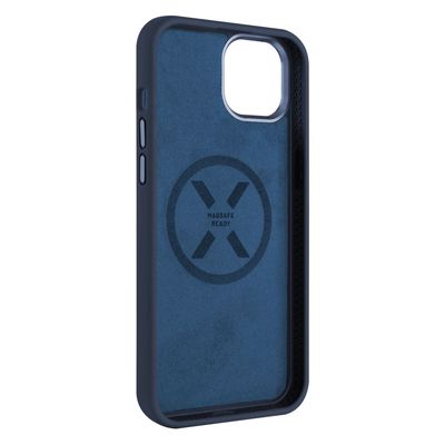 Zadní kryt FIXED MagFlow s podporou MagSafe pro Apple iPhone 15 Plus, modrý