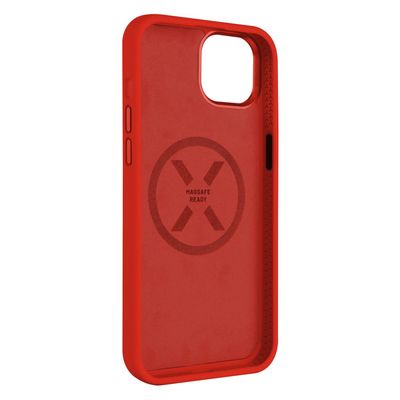 Zadní kryt FIXED MagFlow s podporou MagSafe pro Apple iPhone 15 Plus, červený