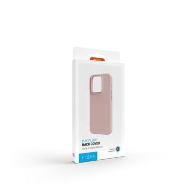 Zadní kryt FIXED MagFlow s podporou MagSafe pro Apple iPhone 15 Pro, růžový