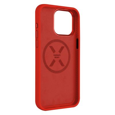 Zadní kryt FIXED MagFlow s podporou MagSafe pro Apple iPhone 15 Pro, červený