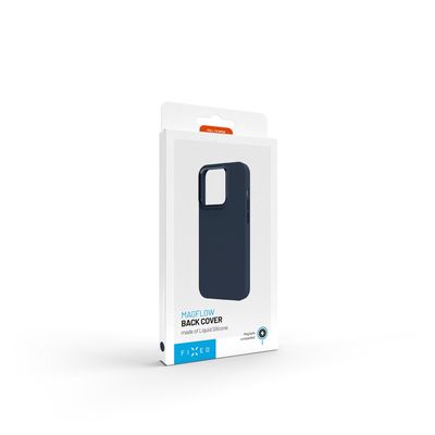 Zadní kryt FIXED MagFlow s podporou MagSafe pro Apple iPhone 15 Pro Max, modrý