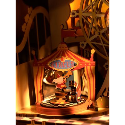 RoboTime 3D Dřevěné puzzle Karneval při západu slunce