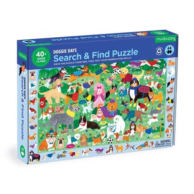 Mudpuppy Puzzle skládej a hledej Psí den 64 dílů