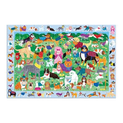 Mudpuppy Puzzle skládej a hledej Psí den 64 dílů