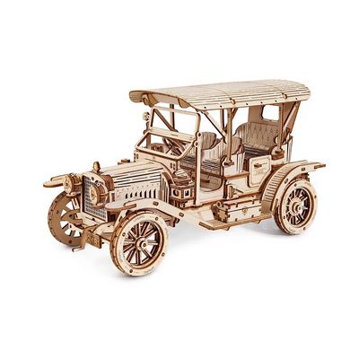 RoboTime 3D dřevěná mechanická skládačka Historické auto