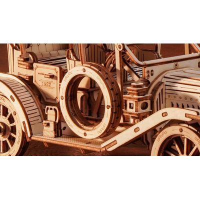 RoboTime 3D dřevěná mechanická skládačka Historické auto