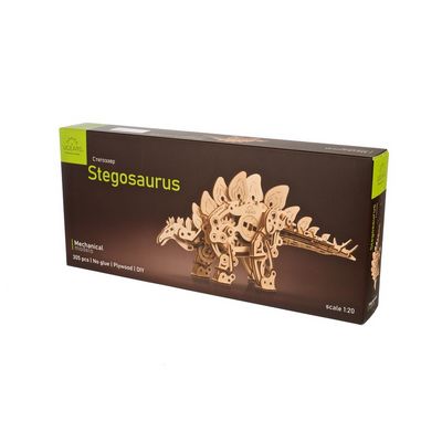Ugears 3D dřevěné mechanické puzzle Stegosaurus