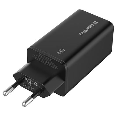 ColorWay USB nabíječka 1x USB-A, 2x USB-C/ 65W GaN3 Pro, černá