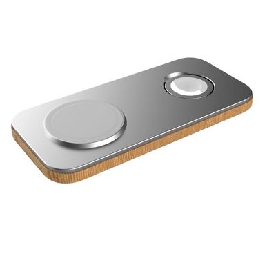Cubenest 2v1 Bezdrátová magnetická nabíječka K200 - stříbrná