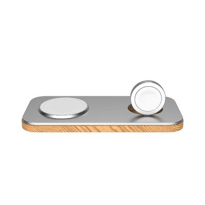 Cubenest 2v1 Bezdrátová magnetická nabíječka K200 - stříbrná
