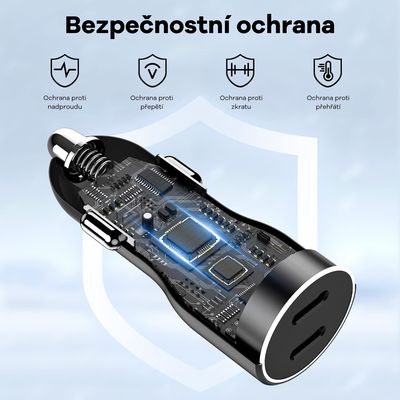 Cubenest PD Nabíječka do auta E2C0 - bílá