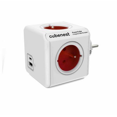 Cubenest PowerCube Original USB A+C PD 20 W - červená