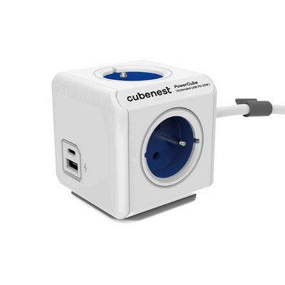 Cubenest PowerCube Extended USB A+C PD 20 W - modrá