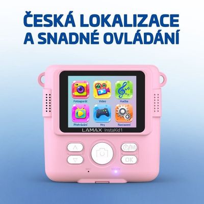 LAMAX InstaKid1, růžový