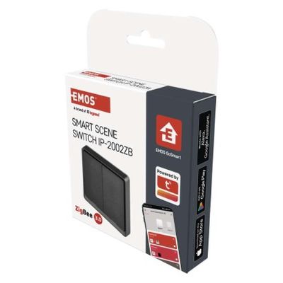 GoSmart Přenosný ovladač scén IP-2002ZB, ZigBee 3.0, 2-tlačítkový