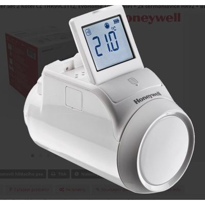 Honeywell Home EvoHome Starter Set 2 Kotel CZ THR99C3112, EvoHome Touch WiFi + 2x termohlavice HR92 + BDR91