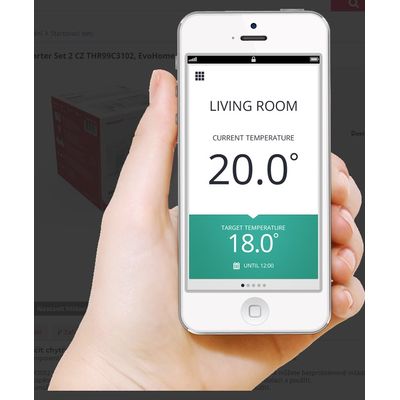 Honeywell Home EvoHome Starter Set 2 Kotel CZ THR99C3112, EvoHome Touch WiFi + 2x termohlavice HR92 + BDR91
