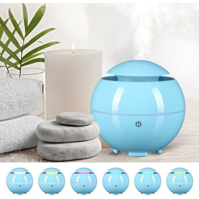 SIXTOL Aroma difuzer Globe modrý lesk 150ml