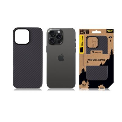 Tactical MagForce Aramid Kryt pro Apple iPhone 15 Pro Max Black