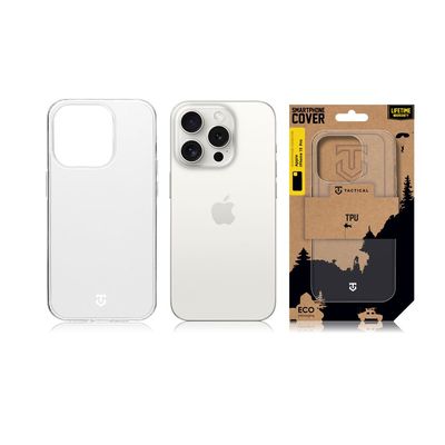 Tactical TPU Kryt pro Apple iPhone 15 Pro Transparent