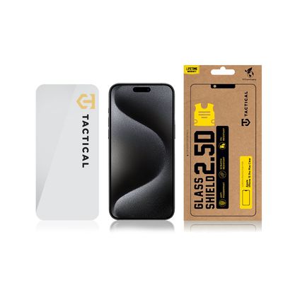 Tactical Glass Shield 2.5D sklo pro Apple iPhone 15 Pro Max Clear