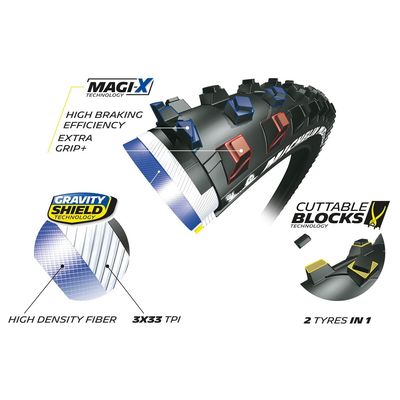 MICHELIN PLÁŠŤ MUD ENDURO 27,5X2.25 COMPETITION LINE KEVLAR MAGI-X TS TLR (569036)