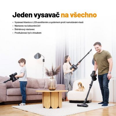 Lauben Stick Vacuum 2in1 Pet Plus 400BC - tyčový vysavač 2v1