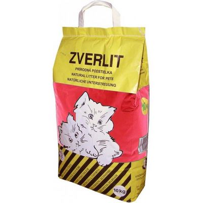 ZVERLIT červená hrubá podestýlka pro kočky s vůní 10kg
