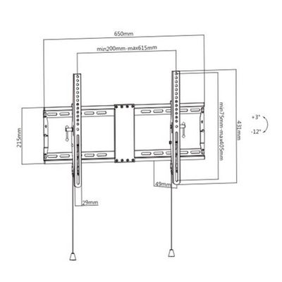 GEMBIRD Držák TV WM-80T-01, 37-80 (70kg), náklopný