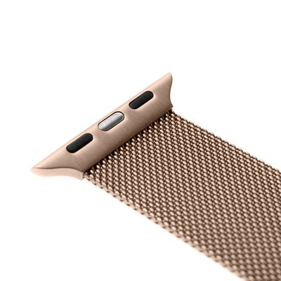 Síťovaný nerezový řemínek FIXED Mesh Strap pro Apple Watch 38/40/41mm, růžove zlatý
