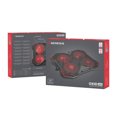 Genesis Oxid 260, LED, 15,6-17,3” 4xvětrák, 2xUSB