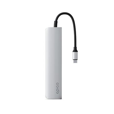 Epico 6in1 Aluminium Hub 8K with USB-C connector - stříbrná