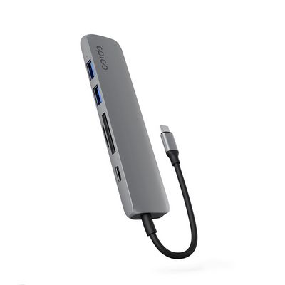 Epico 6in1 Aluminium Hub 8K with USB-C connector - vesmírně šedá