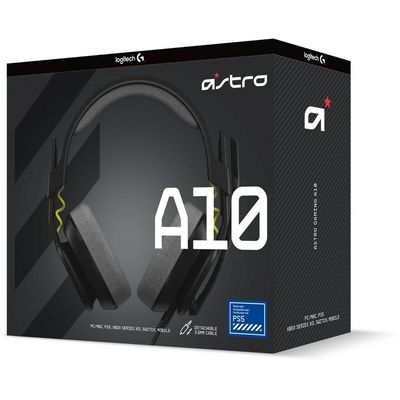 Logitech G Astro A10, drátová náhlavní sluchátka, černá/šedá, PS