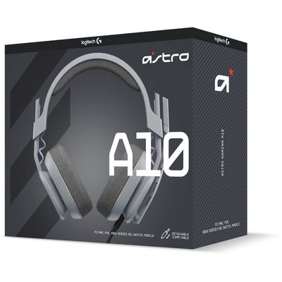 Logitech G Astro A10 drátová náhlavní sluchátka, šedá