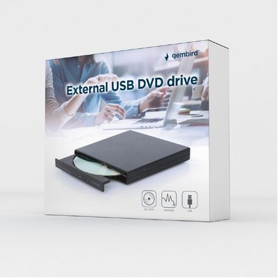 GEMBIRD externí vypalovačka DVD-USB-04, černá