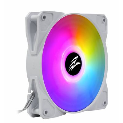 EVOLVEO 12FSW, ARGB, bílý rám, ventilátor 120mm, slave