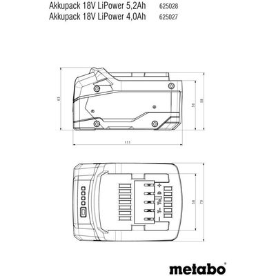 Metabo LI-POWER 18V 4Ah (625027000)