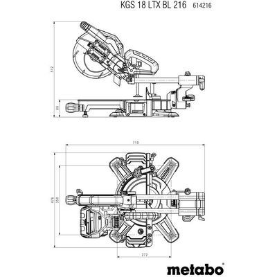 Metabo KGS 18 LTX BL 216 2x8Ah + ASC 145 (614216810)