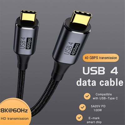 PremiumCord USB4 Gen 3x2 40Gbps 8K@60Hz 240W Thunderbolt 3 kabel 0,3m
