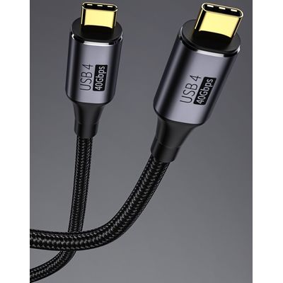 PremiumCord USB4 Gen 3x2 40Gbps 8K@60Hz 240W Thunderbolt 3 kabel 0,3m