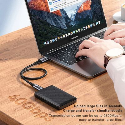 PremiumCord USB4 Gen 3x2 40Gbps 8K@60Hz 240W Thunderbolt 3 kabel 0,3m