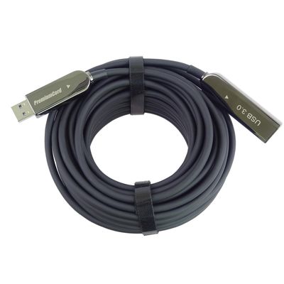 PremiumCord USB3.0 + 2.0 prodlužovací optický AOC kabel A/Male - A/Female 15m