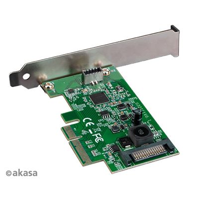 AKASA PCIe karta USB 3.2 Gen 2x2 interní konektor